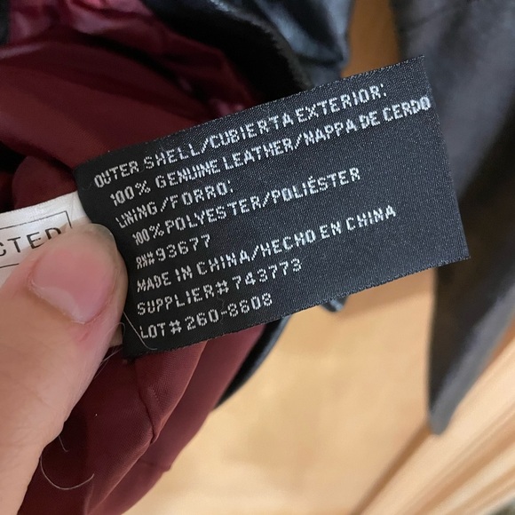 WORTHINGTON-Vintage black genuine leather trench - Picture 5 of 5